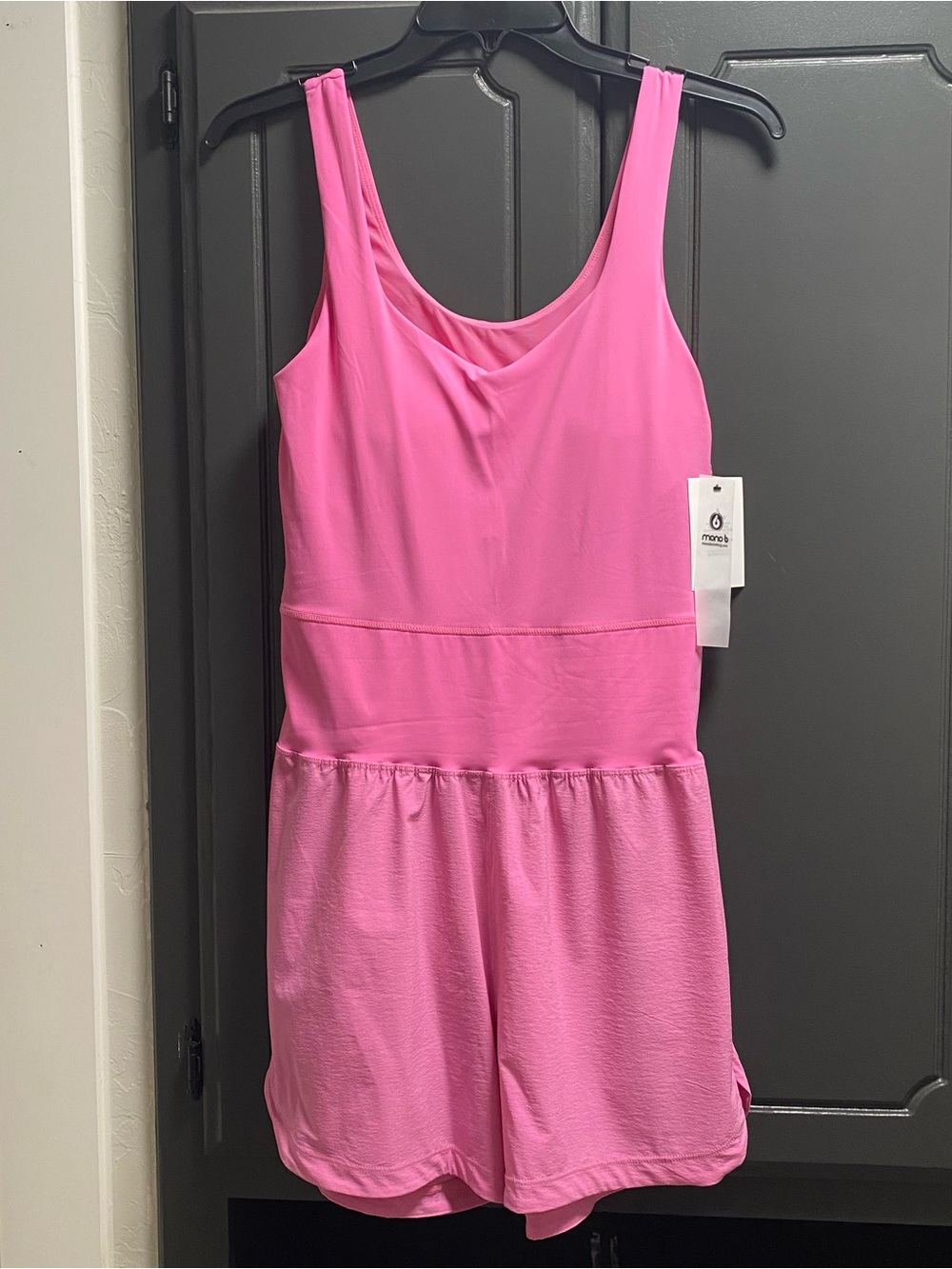 Mono B Hot Pink Sleeveless Romper
